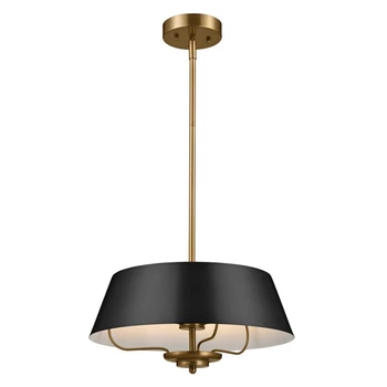 Pendul Elstead metal, negru, alama, E14 - ELS-KL-LUELLA-3P-BKB