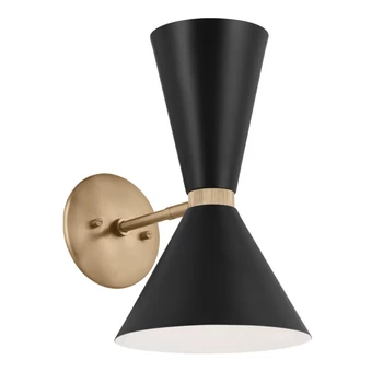 Aplica de perete  Elstead metal, negru, bronz, albE27 - ELS-KL-PHIX-1W-CBB