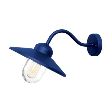 Aplica de perete exterioara Elstead metal, sticla, albastru, E27, IP44 - ELS-KLAMPENBORG-NVB