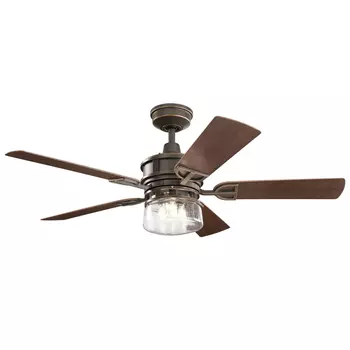 Ventilator Elstead LYNDON metal, plastic, bronz, maro, E27 - KLF-LYNDON-52-OZ