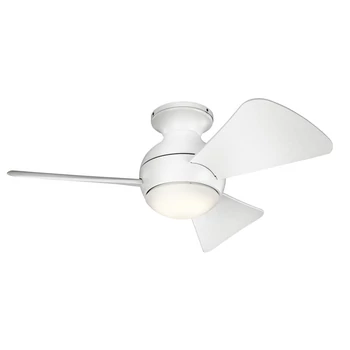 Ventilator Elstead SOLA metal, plastic, alb, LED, 3000K, 10W, 1116lm - KLF-SOLA-34-WHT