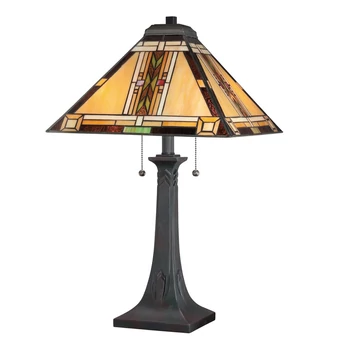 Veioza Elstead metal, sticla, bronz, multicolor, E27 - ELS-QZ-NAVAJO-TL-VB