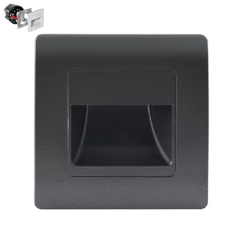 Corp de iluminat pentru scari Emithor STEP LIGHT plastic, negru, LED, 4000K, 1W, 60lm - 70438