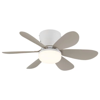 Ventilator Globo DELORES metal, plastic, , alb, nisipiu, LED, 5W, 40-350lm, 2700K-6500K - 03625SA