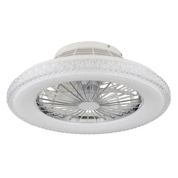 Corp iluminat cu ventilator Globo CORUSSO metal, plastic, akrill, alb, LED, 3000K - 6500K, 40W, 2500lm - 03654