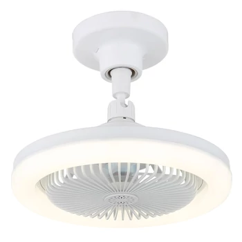 Ventilator Globo LIDEA metal, plastic, alb, LED, 20W, 1030lm, 3000K-6500K - 03680W