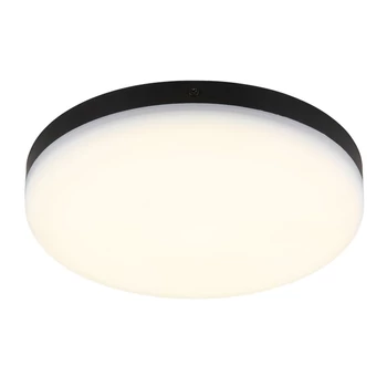 Plafoniera Globo MATTHEW plastic, negru, alb, LED, 12W, 4000K, 800lm - 12387-18