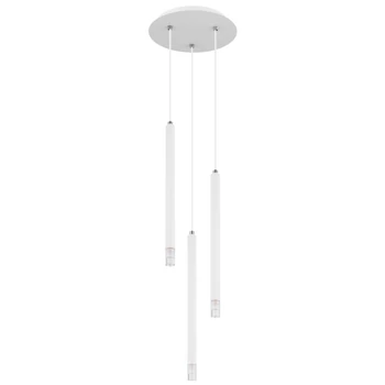 Pendul Globo RYAN metal, plastic, alb, transparent, G9 - 15629W-3