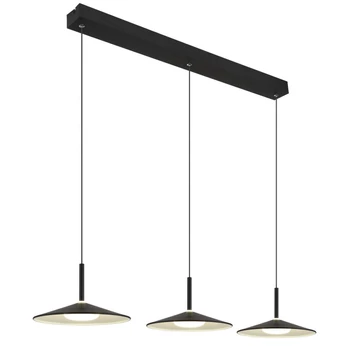Pendul Globo LAMPONE metal, acril, negru, alb, LED, 24W, 4000K, 1100Lm - 15635S-3