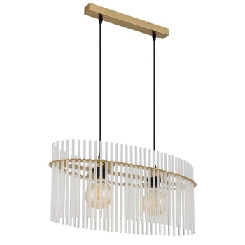 Pendul Globo GORLEY metal, sticla, auriu, transparent, E27 - 15698H3M