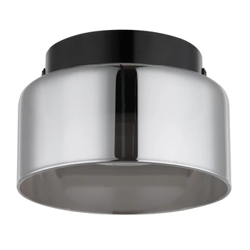 Plafoniera Globo HIGGINS metal, sticla, negru, fumuriu, GX53, 6W, 1800K, 270Lm - 16055DS