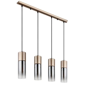 Pendul Globo ANNIKA metal, sticla, cappuccino, fumuriu, E27 - 21000-4HCA
