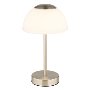 Veioza Globo SARIMA metal, sticla, nichel, alb, LED, 2.5W, 2700-4000-6500K, 150Lm - 21014N