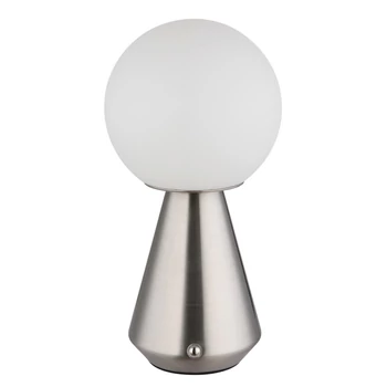 Veioza decor Globo SORA metal, acril, nichel, alb, LED, 1.5W, 3000-4500-6500K, 140 Lm - 21029N