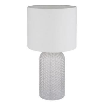 Veioza Globo SOFIA sticla, textil, alb, E27 - 21735W
