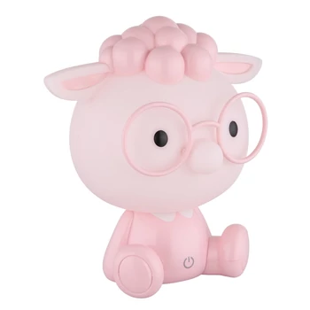 Veioza pentru copii Globo SHEEPY plastic, pink, alb, LED, 1W, 3000K, 32 Lm - 21760P