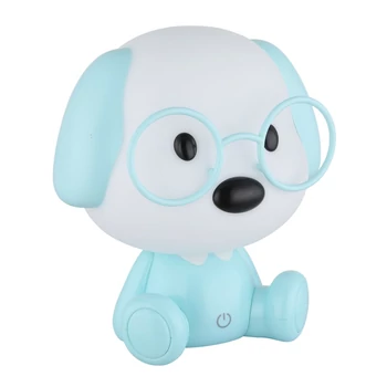 Veioza pentru copii Globo PUPPY plastic, albastru, alb, LED, 1W, 3000K, 32 Lm - 21761B