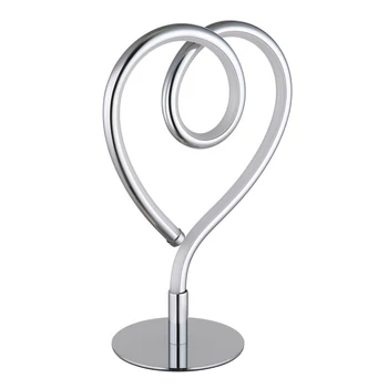 Veioza decor Globo AMORE metal, silicon, crom, alb, LED, 6W, 3000K, 250 Lm - 28054C
