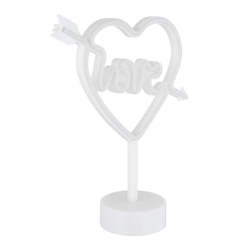Lampa decor Globo ARMOR plastic, alb, pink, LED, 2W - 28066