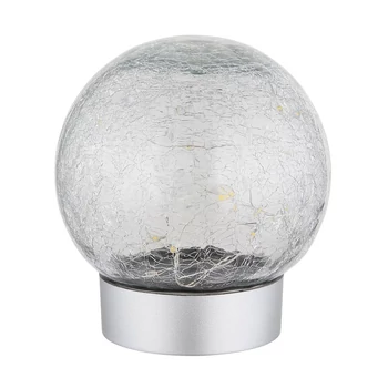 Lampa decor Globo SOONA plastic, argintiu, transparent, LED, 0.06W, 3000K - 28078