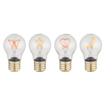 Lampa decor Globo LUMI metal, plastic, auriu, transparent, LED, 2.5W, 3000K , 8Lm - 28082-12