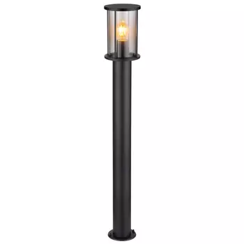 Lampadar exterior Globo GRACEY metal, sticla, negru, fumuriu, E27, IP54 - 31363