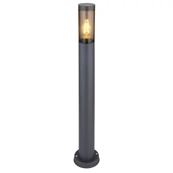 Lampadar exterior Globo BOSTON metal, plastic, antracit, fumuriu, E27, IP44 - 31588SA