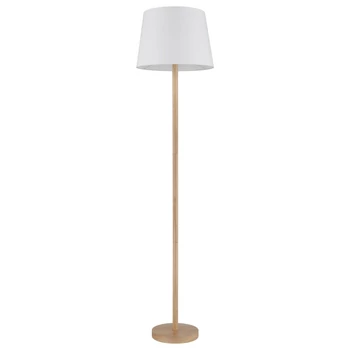 Lampadar Globo JORIS metal, textil, maro, alb, E27 - 40100146