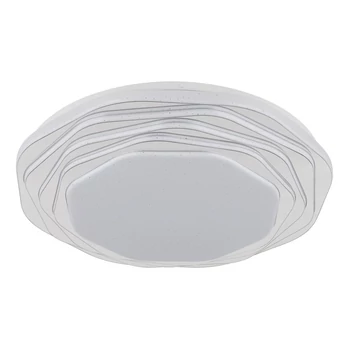 Plafoniera Globo FLORDELIS metal, plastic, alb, crom, LED, 36W, 3000-4000-6000K, 1271Lm - 48036-36