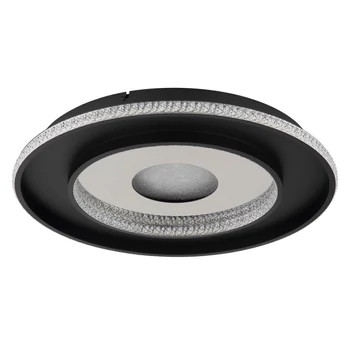 Plafoniera Globo MARSH metal, acril, negru, transparent, LED, 30W, 2700-6500K, 1362Lm - 48041D
