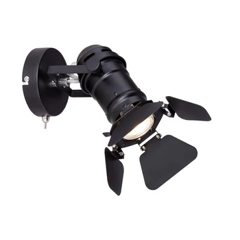 Aplica de perete Globo EGON metal, negru, GU10 - 54650-1B