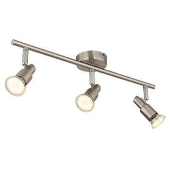 Plafoniera Globo KINLEY metal, nichel, GU10, 3W, 3000K, 250Lm - 57385-3