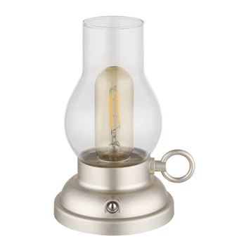 Lampa decor Globo PETRO plastic, sticla, sampanie, transparent, chihlimbar, LED, 1W, 2700K, 65Lm - 58016CH