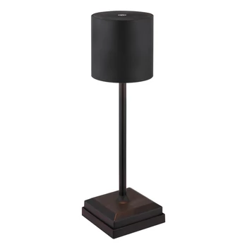 Veioza Globo DIXON metal, plastic, textil, negru, LED, 1.5W, 2900K, 30Lm - 58487B