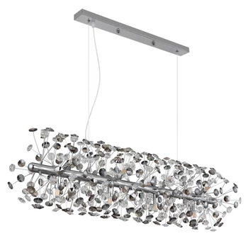 Pendul Globo KATRINA metal, cristal, crom, transparent, G9, 42W, 3000K, 4200Lm - 64135H4C