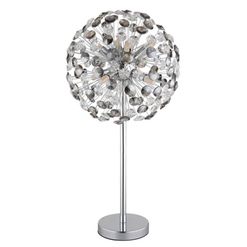 Veioza Globo KATRINA metal, cristal, crom, fumuriu, transparent, G9, 3.5W, 3000K, 350Lm - 64135TC