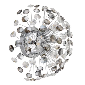 Aplica de perete Globo KATRINA metal, cristal, crom, fumuriu, G9, 3.5W, 3000K, 350Lm - 64135WC
