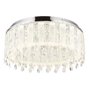 Plafoniera Globo KLUNKA metal, cristal, crom, LED, 58W, 2700-6000K, 4798Lm - 67176-58D