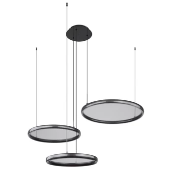 Pendul Globo BRIGGS metal, acril, negru, LED,  55W, 2700-6000K, 1200Lm - 67186-60
