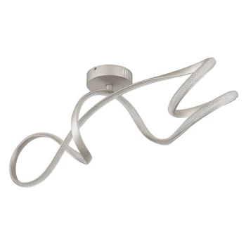Plafoniera Globo SWIRL metal, acril, nichel, alb, LED, 30W, 4000K, 2950Lm - 67341DN