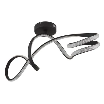 Plafoniera Globo SWIRL metal, acril, negru, alb, LED, 30W, 4000K, 2350Lm - 67341DS
