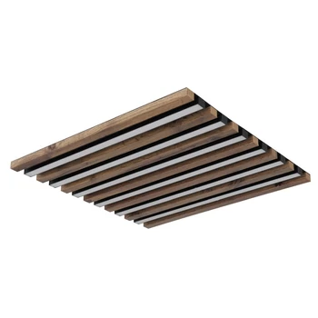 Plafoniera Globo HAYDEN metal, lemn, plastic, negru, maro, alb,LED, 30W, 3000K, 1500Lm - 67347D2