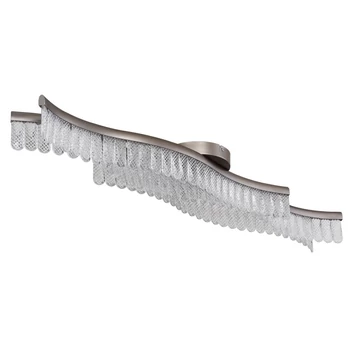 Plafoniera Globo JULIET metal, acril, grafit, transparent, LED, 35W, 3200K, 1560Lm - 67348D