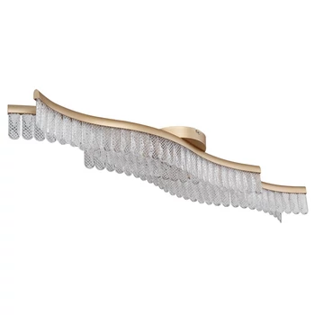 Plafoniera Globo JULIET metal, acril, auriu, transparent, LED, 35W, 3200K, 1560Lm - 67348DG