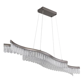 Pendul Globo JULIET metal, acril, gri, transparent, LED, 35W, 3200K , 1560Lm - 67348H
