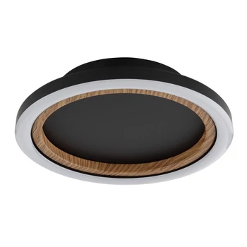 Plafoniera Globo DAKARI I metal, plastic, negru, maro, alb, LED, 12W, 3000K, 490Lm - 67356D