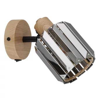 Spot Globo RUN metal, cristal, maro, fumuriu, E14 - 80040146