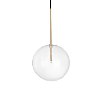 Pendul IdealLux EQUINOXE SP1 D25 OTTONE metal, stical, alama, transparent, G4, 3000K, 2W, 160lm - 277394