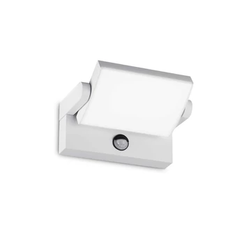 Aplica de perete exterioara cu senzor de miscare IdealLux SWIPE AP SENSOR BIANCO metal, plastic, alb, LED, 3000K, 21W, 2300lm, IP54 - 287720