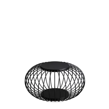 Veioza exterioara IdealLux DJAMBE PT D74 NERO metal, negru, LED, 3000K, 18W, 2300lm, IP44 - 293424